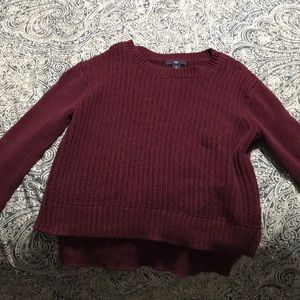 Gap Maroon Cropped Sweater